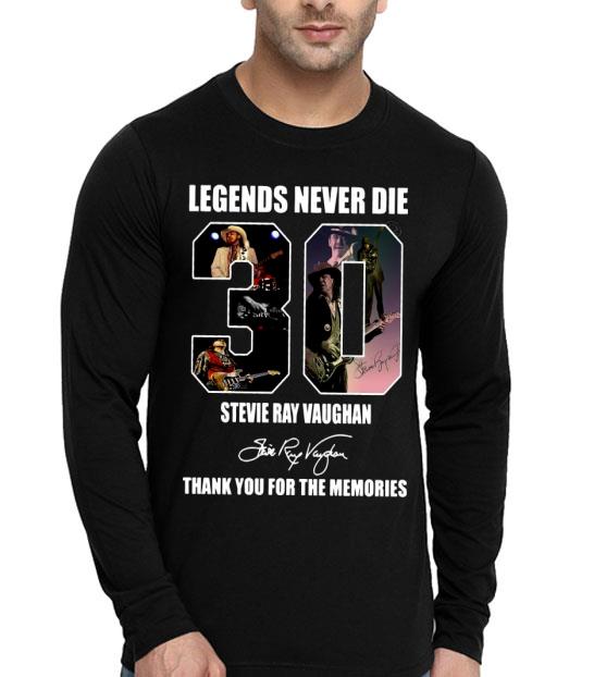 5b87374a legend never die 30 stevie ray vaughan thank you for the memories signature shirt 4 - Legend Never Die 30 Stevie Ray Vaughan Thank You For The Memories Signature Shirt