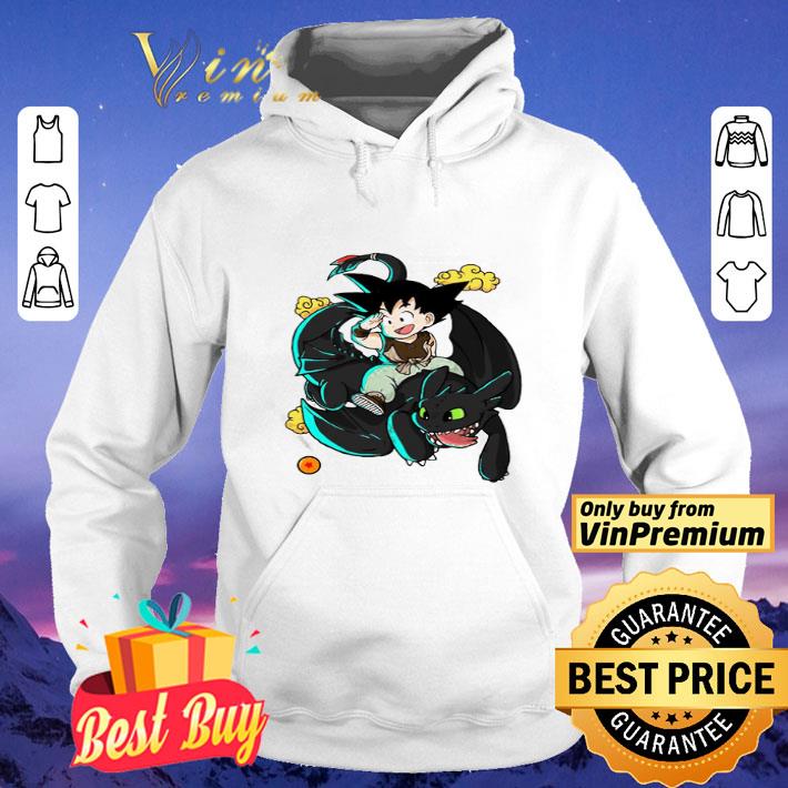 Dragon Ball Z Son Goku Riding Toothless Dragon shirt