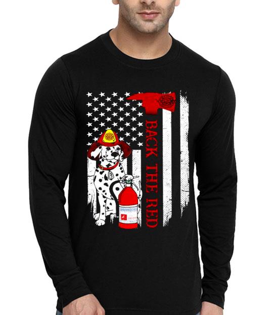 Independence Day Dog Firefight Back The Red Shirt