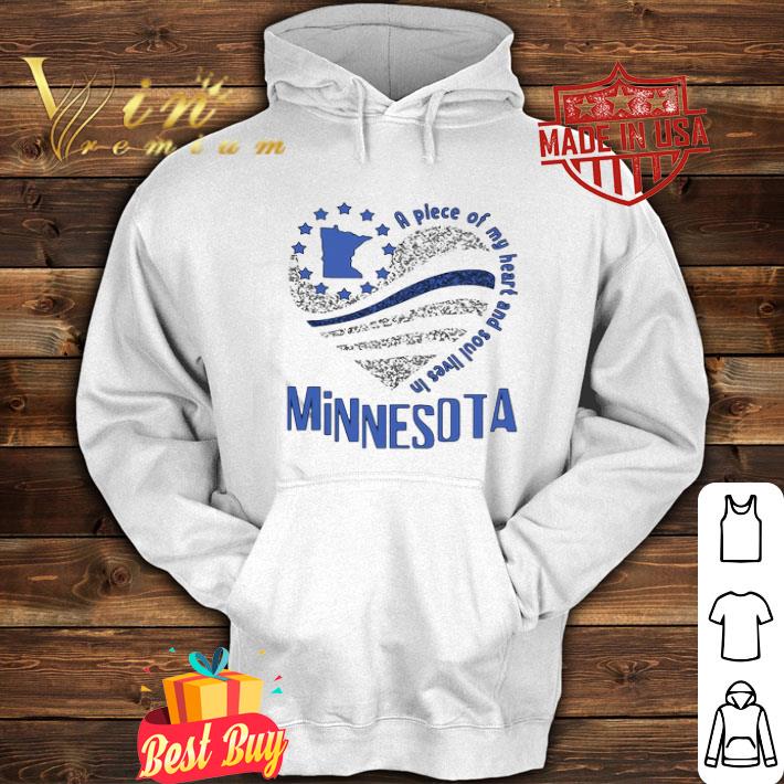 A Piece Of My Heart And Soul Lives In Minnesota Map shirt