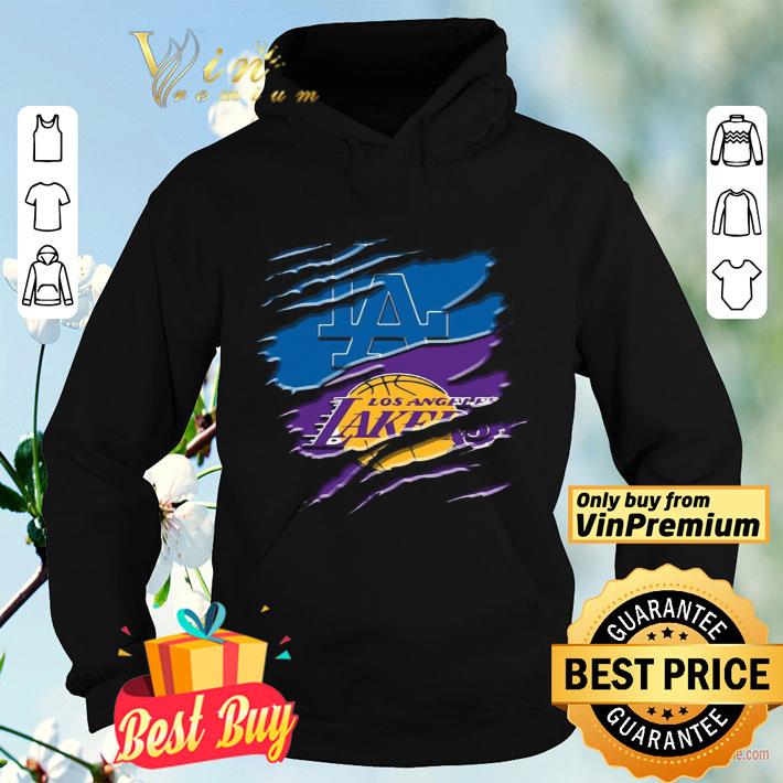 Los angeles dodgers and los angeles lakers shirt