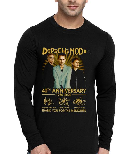 6201f4fb depeche mode 40th anniversary thank you for the memories signature shirt 4 - Depeche Mode 40th Anniversary Thank You For The Memories Signature Shirt