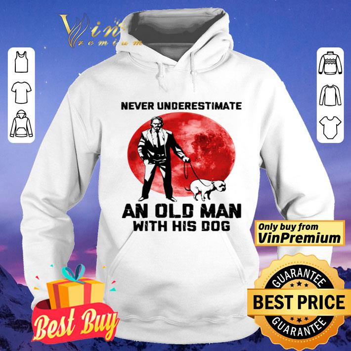 John Wick Never underestimate an old man with his dog sunset shirt