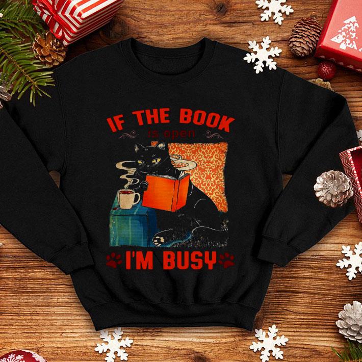 668b2499 black cat if the book is open i m busy shirt 4 - Black Cat If The Book Is Open I’m Busy Shirt