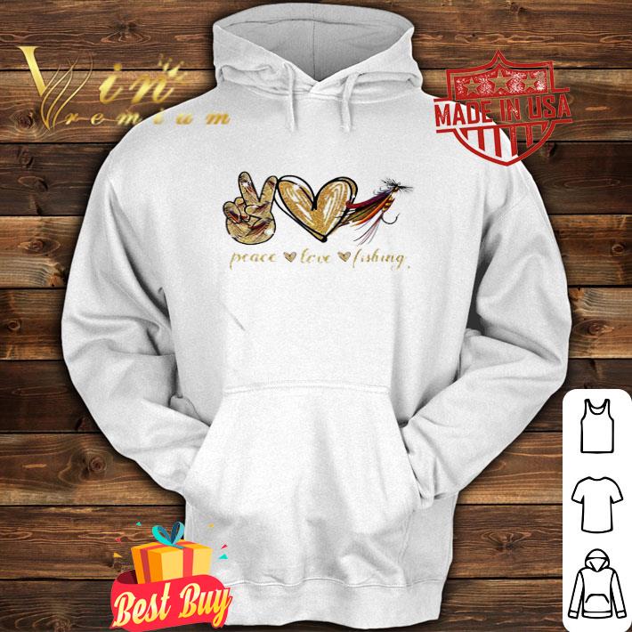 Diamond Peace Love Fishing Hook shirt