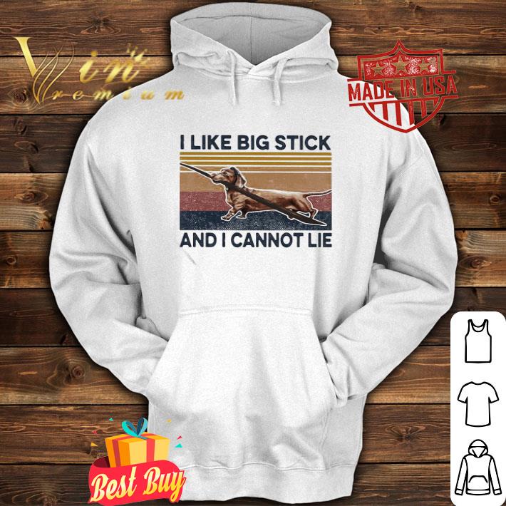 Vintage Dachshund I Like A Big Stick And I Cannot Lie Retro shirt