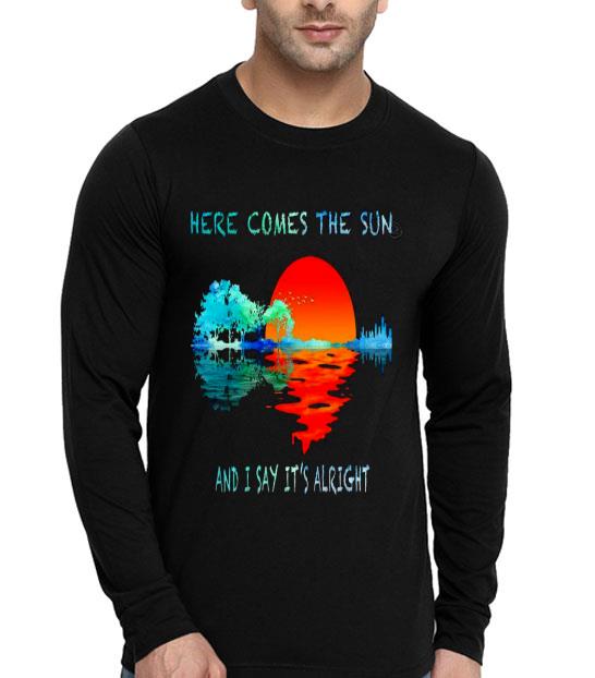 Here Comes The Sun And I Say It’s Alright Guitar Forest Shirt 10 Here Comes The Sun And I Say It’s Alright Guitar Forest Shirt