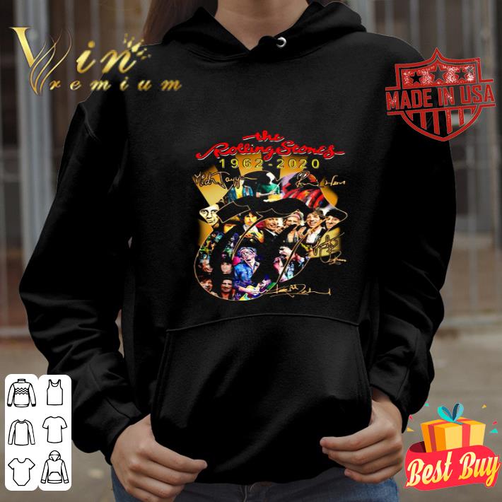 The rolling stones 1962 2020 members signatures shirt