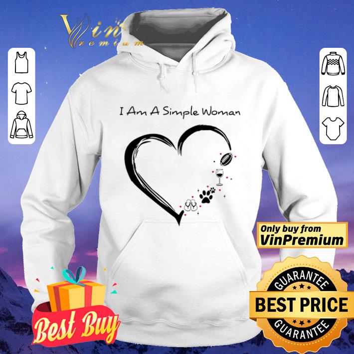 6c641c12 i am a simple woman flip flop paw dog wine glass rugby ball shirt 4 - I Am A Simple Woman Flip Flop Paw Dog Wine Glass Rugby Ball shirt