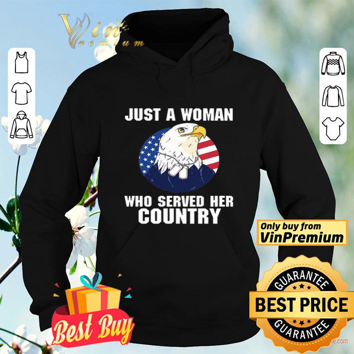 Eagle American Flag Just A Woman Who Served Her Country shirt 6dc4ed24 eagle american flag just a woman who served her country shirt 4 - Eagle American Flag Just A Woman Who Served Her Country shirt