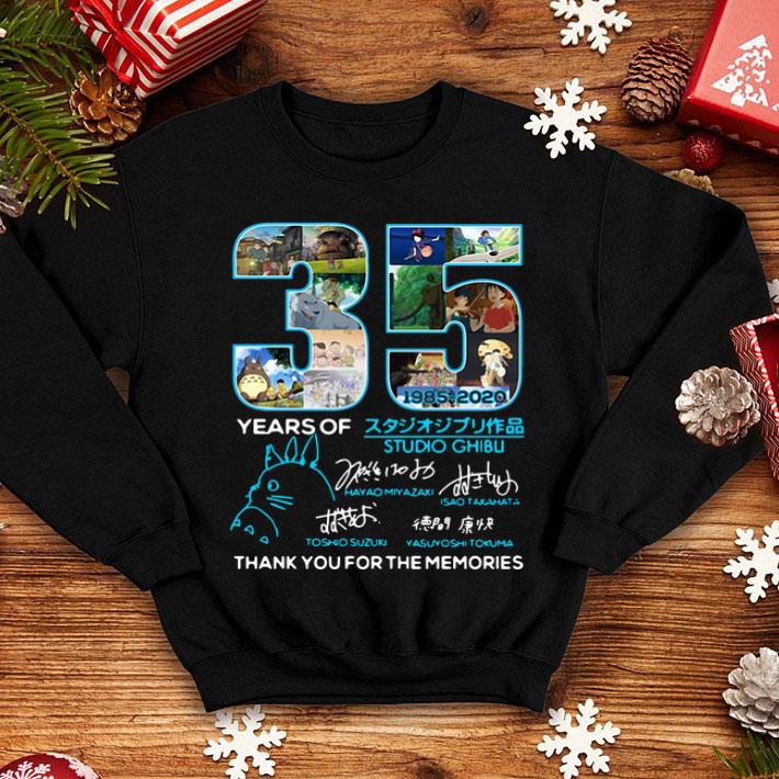35 Years Of Studio Ghibli 1985-2020 Thank You For The Memories shirt 1 35 Years Of Studio Ghibli 1985-2020 Thank You For The Memories shirt
