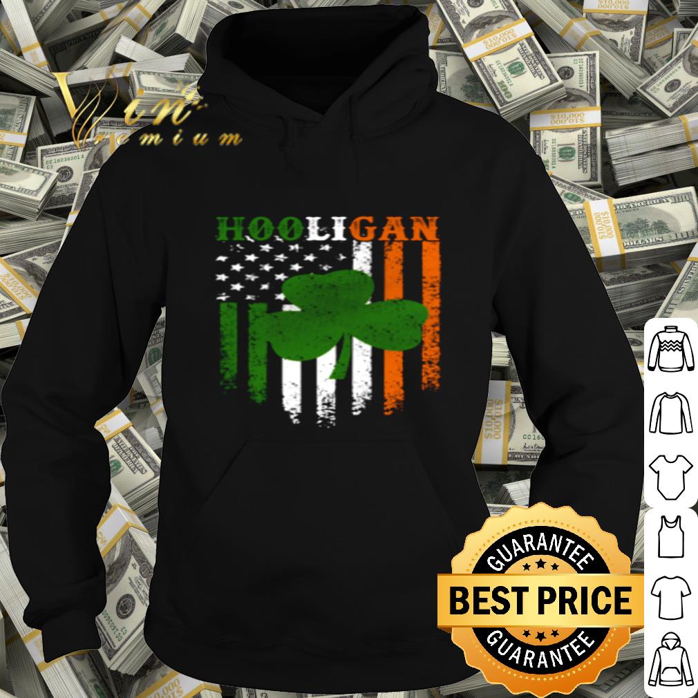 Hooligan Shamrock American Flag shirt