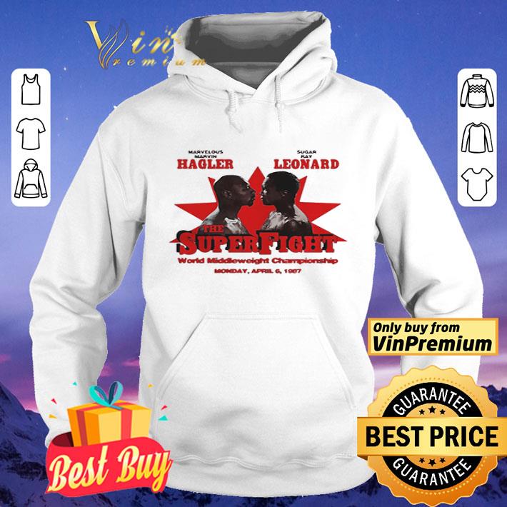 Marvelous marvin hagler vs sugar ray leonard the super fight world middleweight championship shirt
