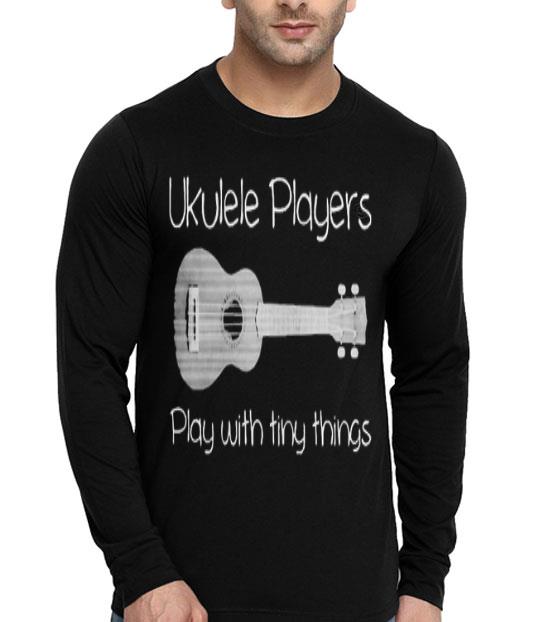 7364b102 ukulele player play with tiny things shirt 4 - Ukulele Player Play With Tiny Things Shirt