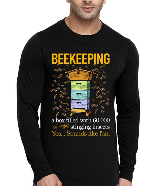 7543ec3d beekeeping a box filled with 60000 stinging insects yes sounds like fun shirt 4 - Beekeeping A Box Filled With 60000 Stinging Insects Yes Sounds Like Fun Shirt