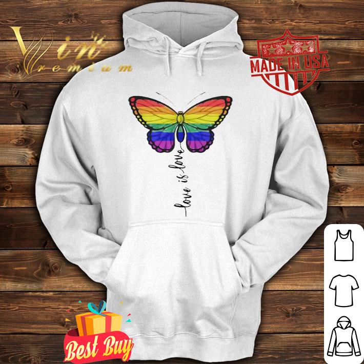 Butterfly love is love LGBT shirt