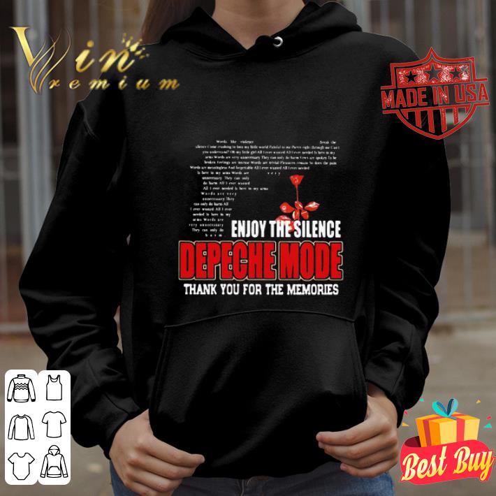 78794862 gun enjoy the silence depeche mode thank you for the memories shirt 4 - Gun Enjoy The Silence Depeche Mode Thank You For The Memories shirt