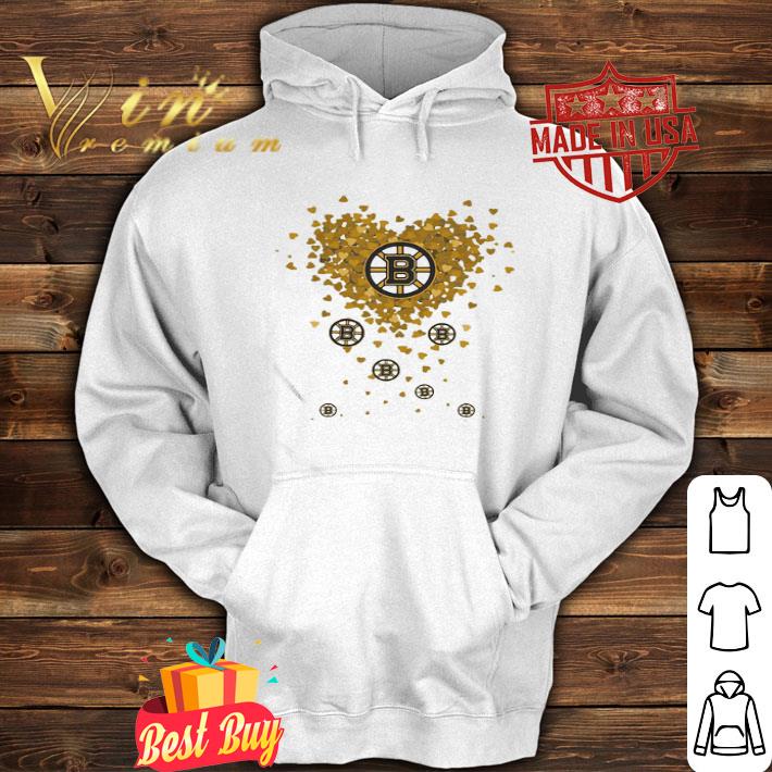 Love Boston Bruins Hockey Logo Tiny Shape Hearts shirt