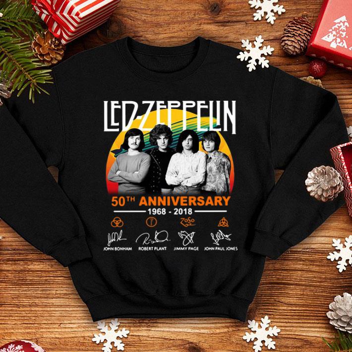 Led Zeppelin 50th Anniversary 1968-2018 Signatures shirt 12 Led Zeppelin 50th Anniversary 1968-2018 Signatures shirt