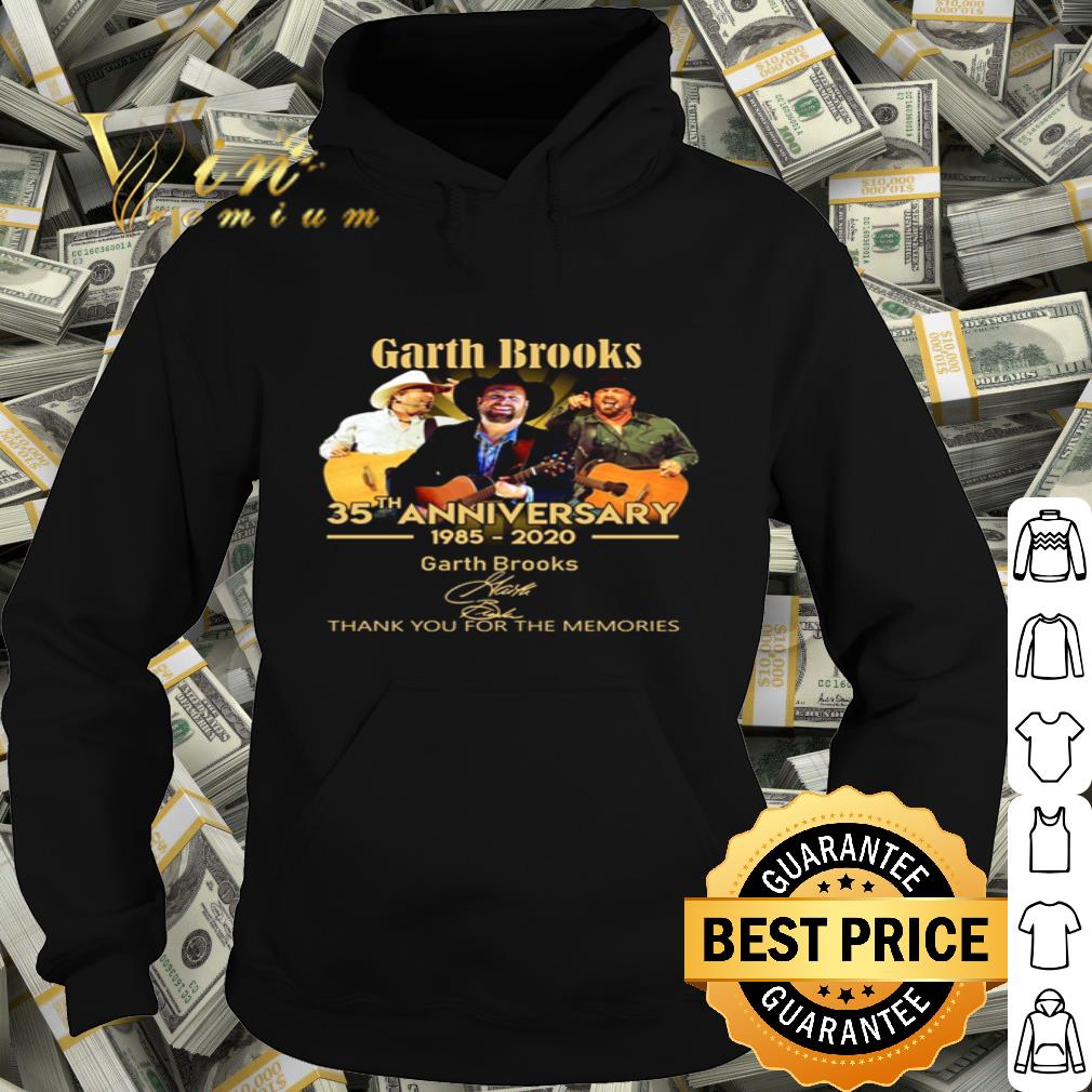 Thank you for the memories Garth Brooks 35th Anniversary 1985-2020 signature shirt