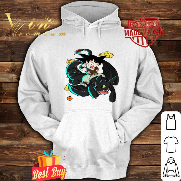Dragon Ball Z Son Goku Riding Toothless Dragon shirt