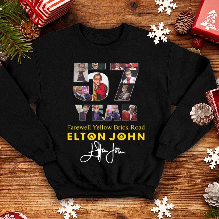 57 Years Farewell Yellow Brick Road Elton John Signature shirt