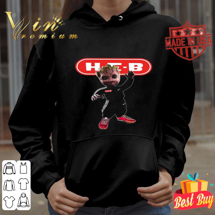 Baby Groot H-E-B logo shirt