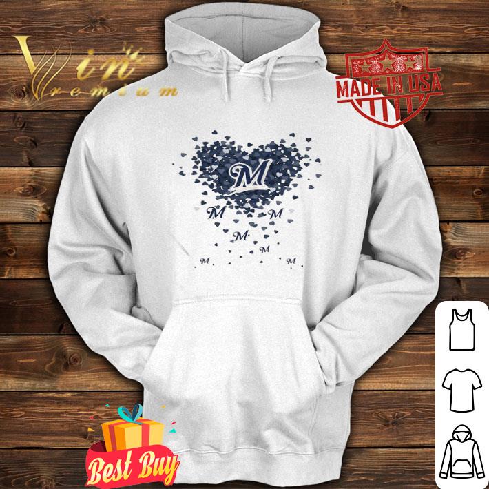 Love Milwaukee Brewers Tiny Hearts Shape shirt