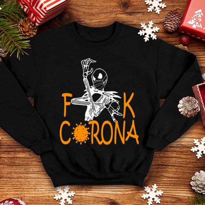 Jack Skellington Fuck Corona Virus shirt