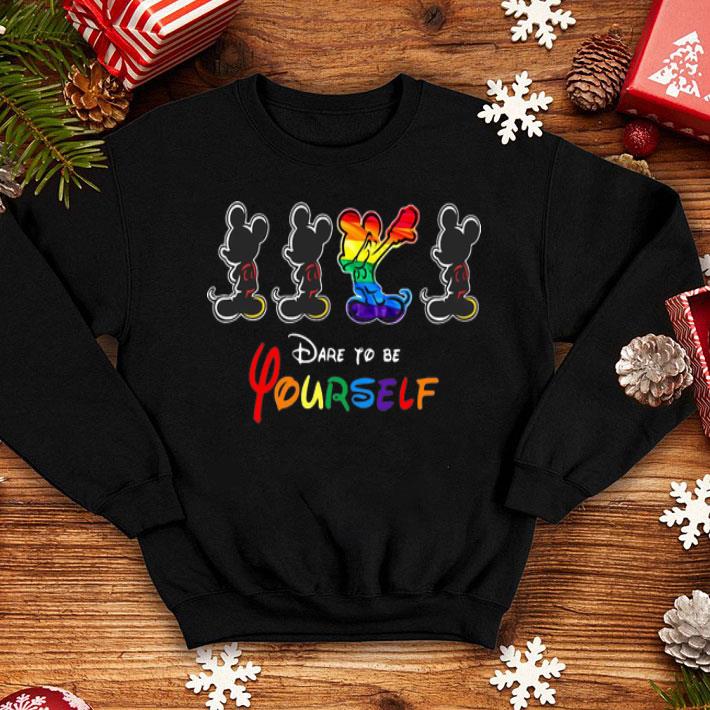 LGBT Mickey Mouse Dare To Be Yourself shirt