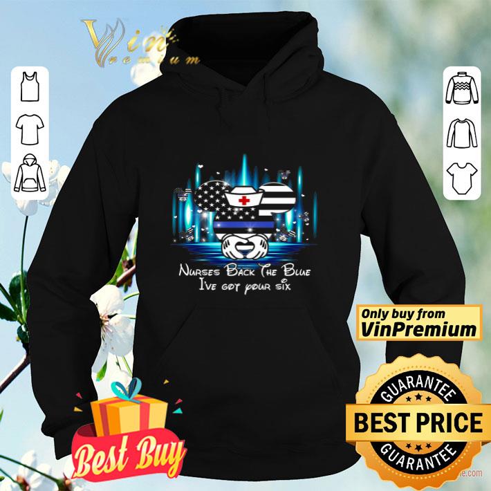 8a86c83c mickey mouse heart nurses back the blue i ve got your six shirt 4 - Mickey Mouse Heart Nurses Back The Blue I've Got Your Six shirt