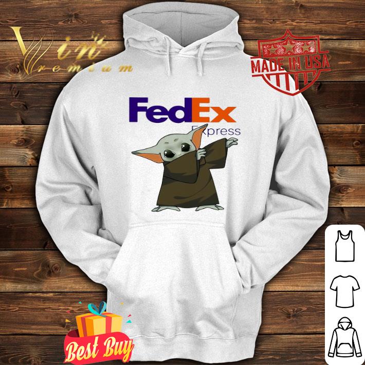 Dabbing baby yoda mask fedex express logo coronavirus shirt