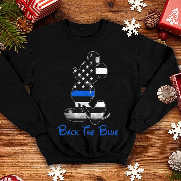 Mickey Mouse Back The Blue Flag shirt 1 Mickey Mouse Back The Blue Flag shirt