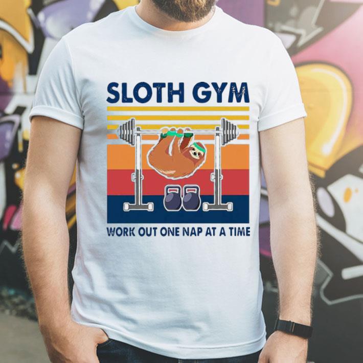 Vintage Sloth Gym Work Out One Nap At A Time shirt 12 Vintage Sloth Gym Work Out One Nap At A Time shirt