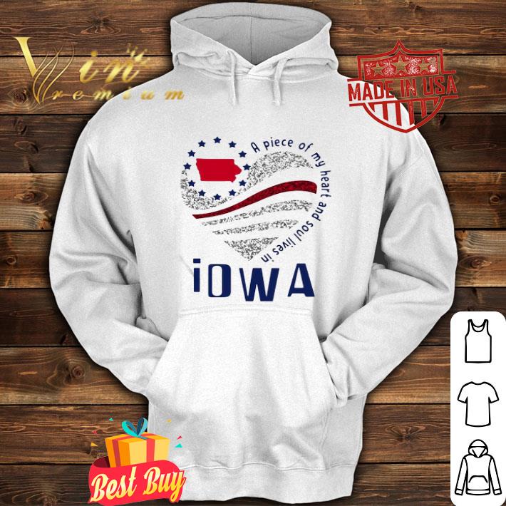 A Piece Of My Heart And Soul Lives In Iowa Map shirt