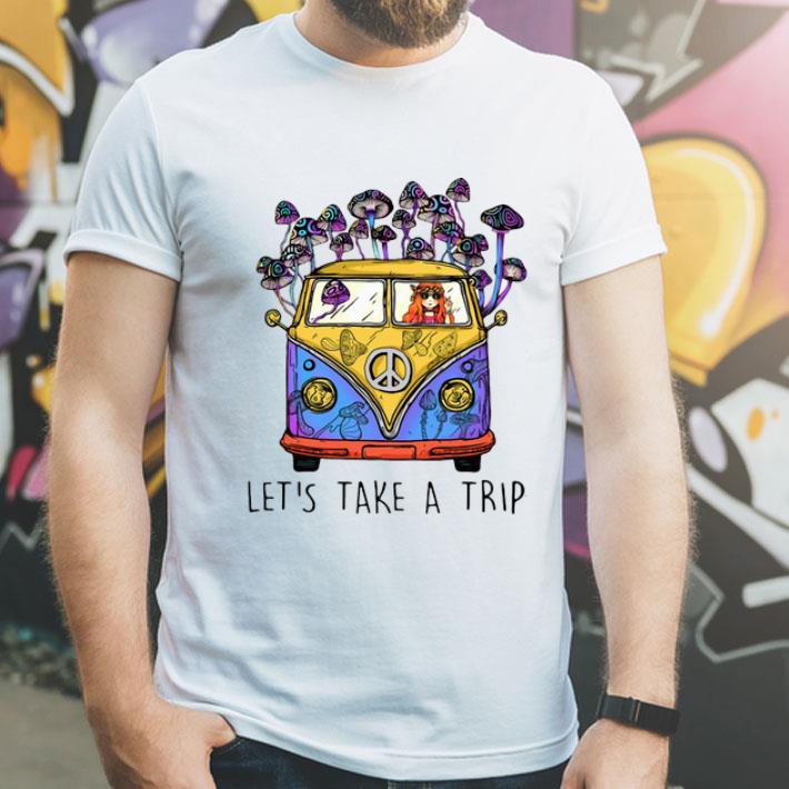 Hippie Girl Let’s Take A Trip Mushroom shirt