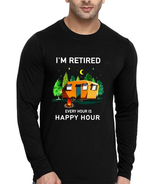 96b3ee6b camping i m retired every hour is happy hour shirt 4 - Camping I’m Retired Every Hour Is Happy Hour Shirt
