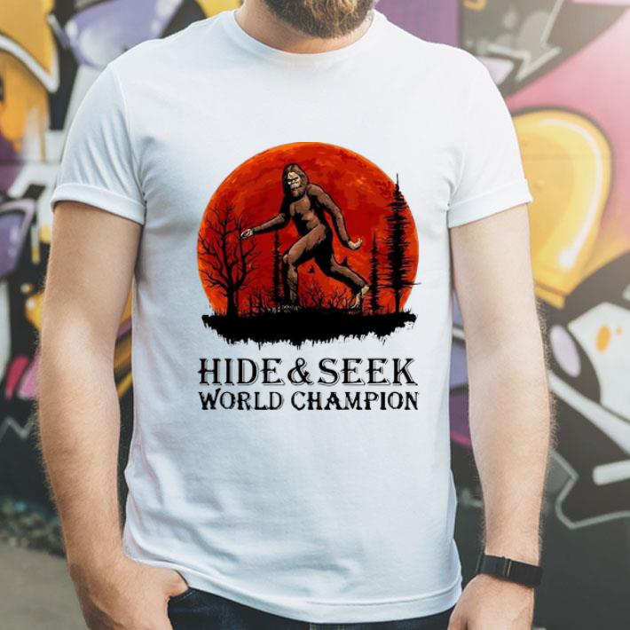 Bigfoot Hide And Seek World Champion Blood Moon shirt