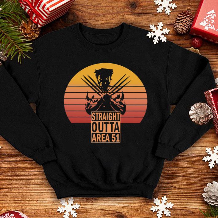 Straight Outta Area 51 Wolverine shirt