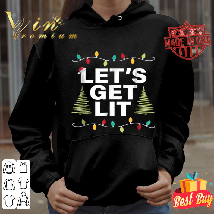 Let's Get Lit Funny Christmas Drinking T-Shirt Xmas Lights 9d03f786 let s get lit funny christmas drinking t shirt xmas lights 4 - Let's Get Lit Funny Christmas Drinking T-Shirt Xmas Lights