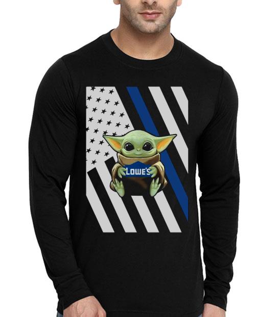a135dc31 baby yoda hug lowe s blue american flag shirt 4 - Baby Yoda Hug Lowe’s Blue American Flag Shirt