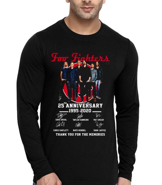 Foo Fighters 25th Anniversary 1995 2020 Thank You For The Memories Signatures Shirt a1729174 foo fighters 25th anniversary 1995 2020 thank you for the memories signatures shirt 4 - Foo Fighters 25th Anniversary 1995 2020 Thank You For The Memories Signatures Shirt
