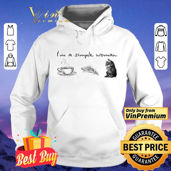 a4bd5d98 i m a simple woman i like coffee pizza and cat shirt 4 - I’m a simple woman I like Coffee Pizza and Cat shirt