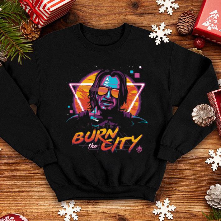 a621250b john wick cyberpunk 2077 burn the city keanu reeves shirt 4 - John Wick Cyberpunk 2077 Burn The City Keanu Reeves shirt