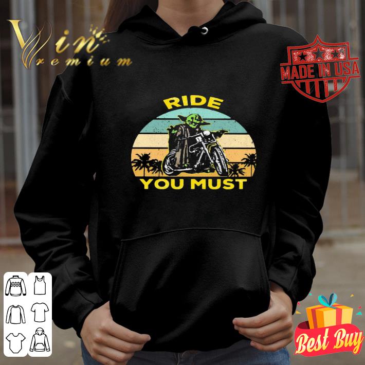 Vintage Baby Yoda Ride You Must Retro shirt