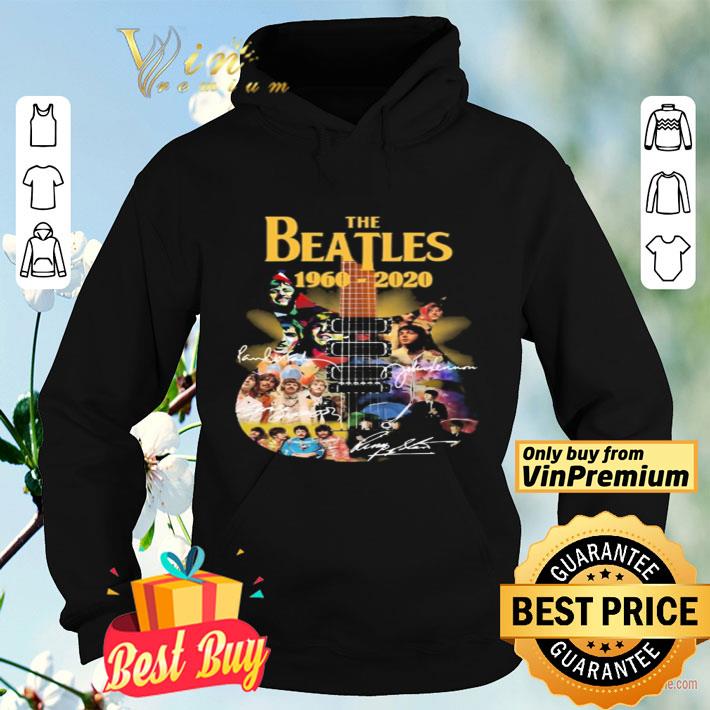 a922e73f the beatles 1960 2020 guitar signatures shirt 4 - The beatles 1960 2020 guitar signatures shirt