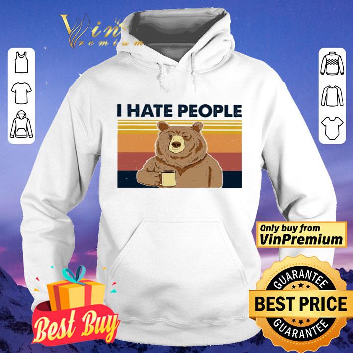Bear I hate people vintage shirt
