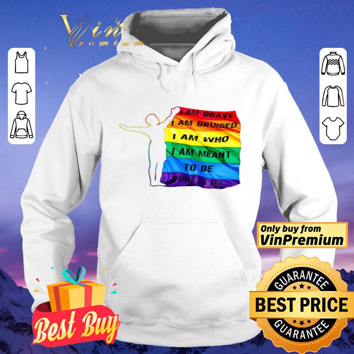 ab0d5882 megan rapinoe i am brave bruised who meant to be lgbt flag shirt 4 - Megan Rapinoe I am Brave bruised who meant to be LGBT flag shirt