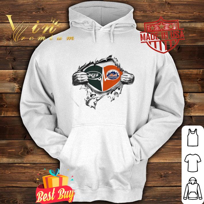 Insides Me New York Jets And New York Mets Heartbeat shirt