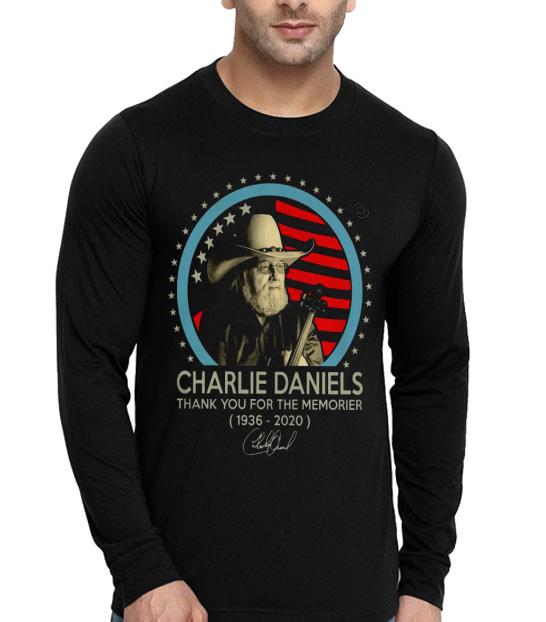 Charlie Daniels 1936 2020 Thank You For The Memories Signature Shirt